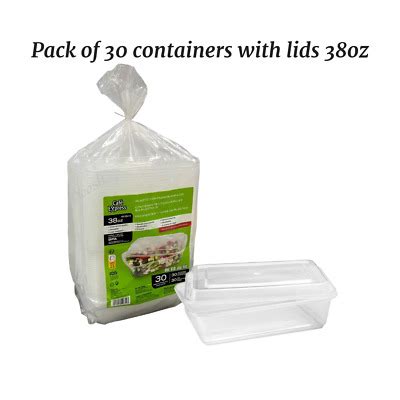 Food Containers With Lids Pack Plastic Bpa Free Microwavable