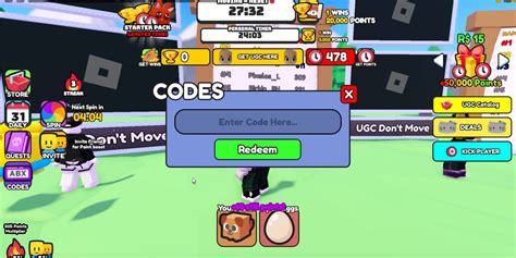 Roblox Ugc Don T Move Codes