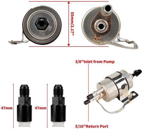 An Fuel Pressure Regulator Filter Kit An Fitting Efi Ls Swap For C