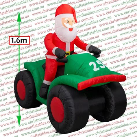 M Quad Bike Santa Christmas Inflatable Airfigs Inflatables