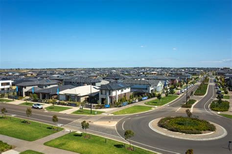 New Housing Estate at Rockbank, a Melbourne`s Outer Suburb. VIC Australia Editorial Photo ...