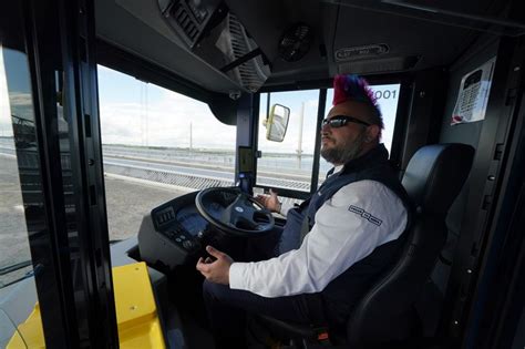 Uks First Driverless Bus Service Launched Over Forth Bridge Business