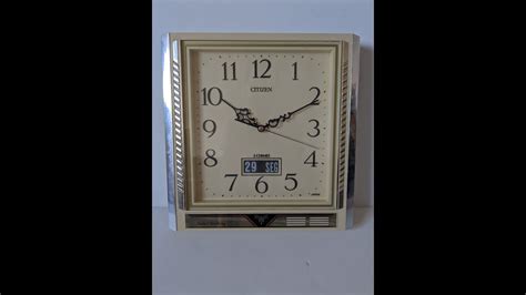 Vintage Citizen Musical 3 Chimes Wall Clock YouTube