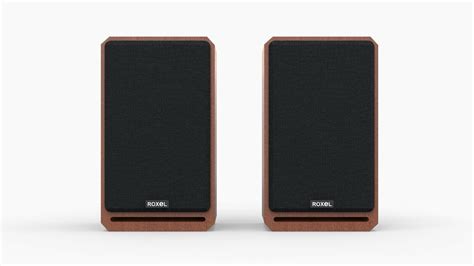 Roxel RBS300 Bookshelf Speaker 150W Cherry Wood Finish 2 X 75W