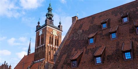 Ancient Architecture Of Old Town In Gdansk Poland Beautiful And