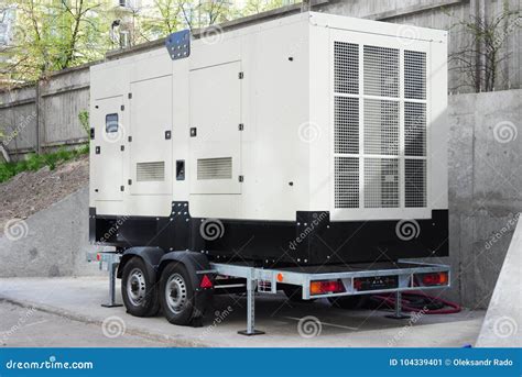 Industrial Diesel Generator. Standby Generator Stock Image - Image of ...