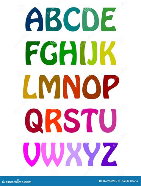 Colorful Alphabet Letters Printable