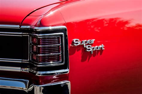 Chevrolet Chevelle Ss Taillight Emblem C Photograph By Jill