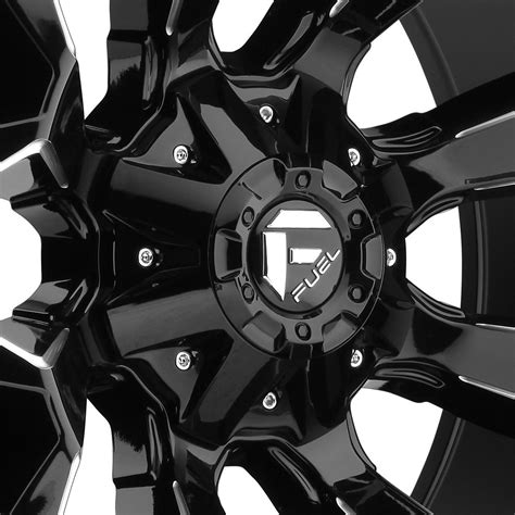 Fuel D Assault Pc Wheels Gloss Black With Milled Accents Rims