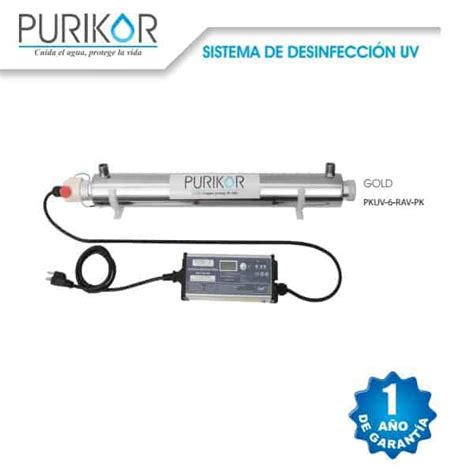 Lámpara UV para desinfección de agua 6GPM 25W Agua segura