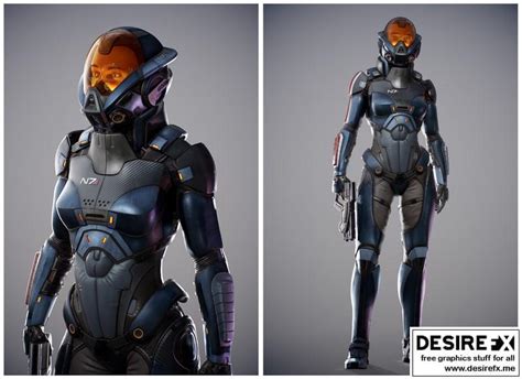 Desire Fx 3d Models N7 Soldier Mass Effect Fan Art