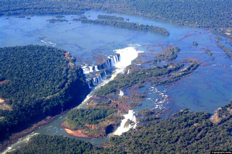 Aerial View of Iguazu Falls - Geographic Media