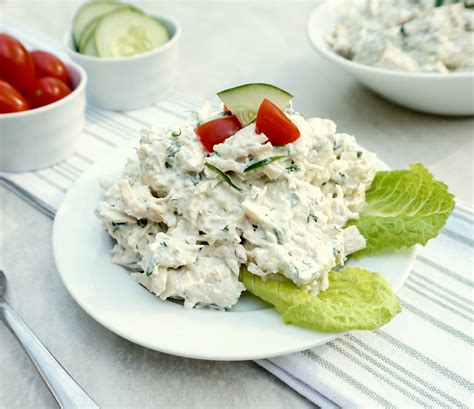 Tzatziki Chicken Salad Is Healthy Creamy And Full Of Fresh Flavors