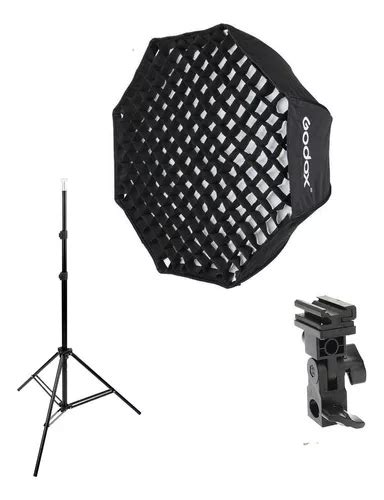 Kit Softbox Godox 120cm Grid Colmeia Octabox Flash Dedicado 110v 220v