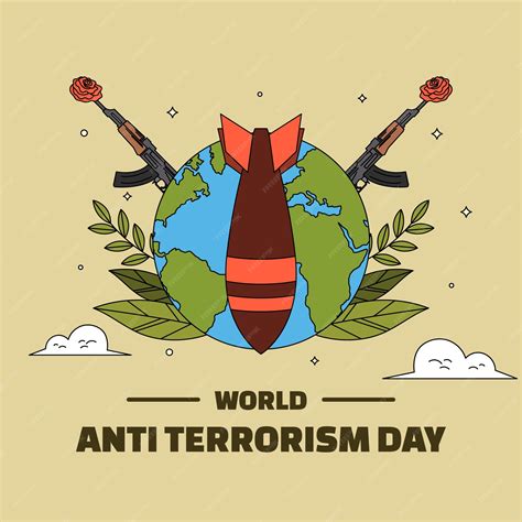 Premium Vector Hand Drawn Anti Terrorism Day Illustration