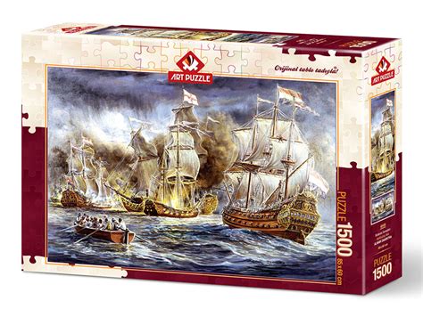 Comprar Puzzle Art Puzzle Batalla De Barcos En El Mar De Piezas