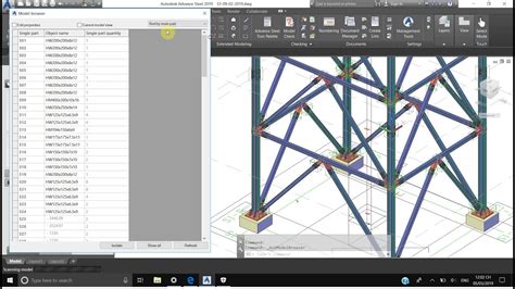 Advance Steel 2019 Tutorial68column Assembly Drawing Part1 Youtube