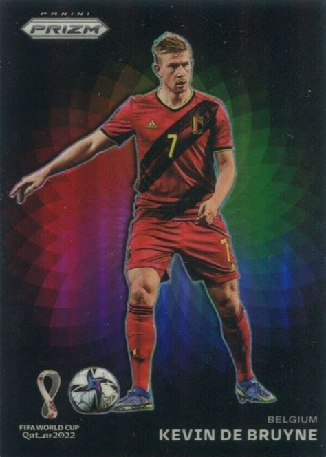 Kevin De Bruyne 2022 Prizm World Cup 2 Color Wheel SSP Price Guide