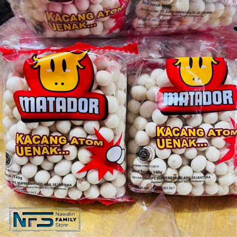 Kacang Atom Sukro Tepung Matador Gram Uenakk Original Khas