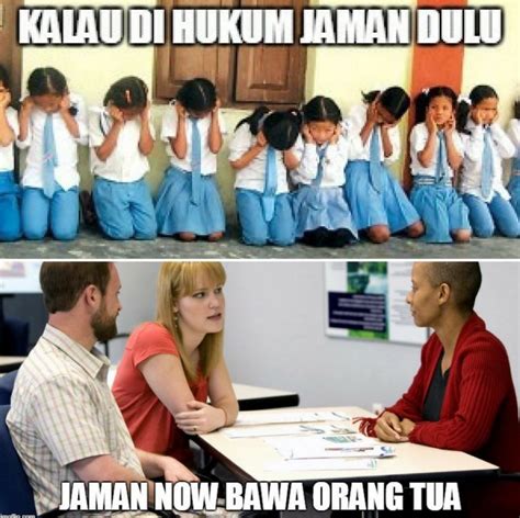 10 Meme Lucu Anak Sekolah Zaman Dulu Vs Sekarang Ngangenin