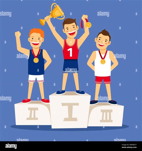 Olympics gold medal podium Stock Vector Images - Alamy