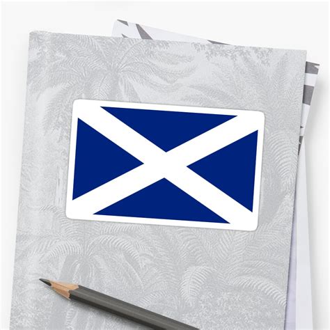 "Scottish Independence Flag Scotland T-Shirt" Sticker by deanworld ...