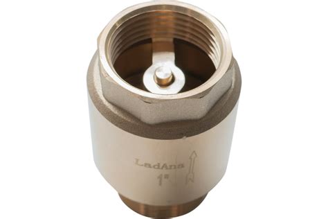 Обратный клапан подпружиненный с латунным сердечником LadAna 1 ...