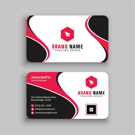 Business Card Design Template 8254257 Vector Art At Vecteezy