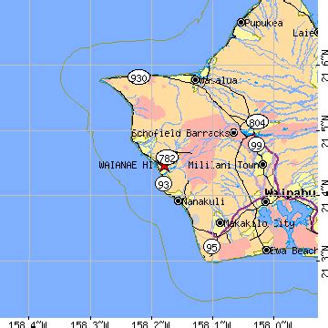 Waianae, Hawaii (HI) ~ population data, races, housing & economy