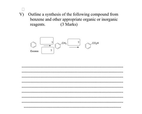 Solved Outline A Synthesis Of The Following Compound From Chegg