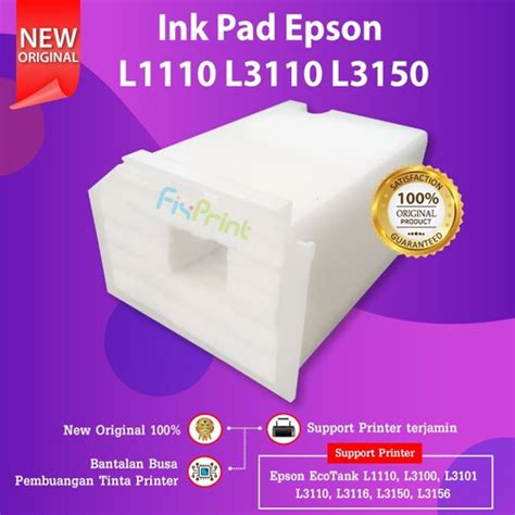 Jual Ink Pad Inkpad Maintenance Box Epson L1210 L1250 L3210 L3150 L3250