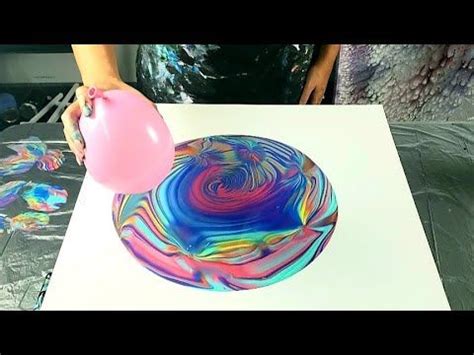 Balloon Smash Wrecked Ring Pour - Acrylic Pouring / Fluid Art / Florida ...