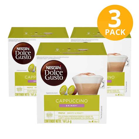 Nescafé Dolce Gusto Cappuccino Skinny 48 Cápsulas Pack De 3 X 16