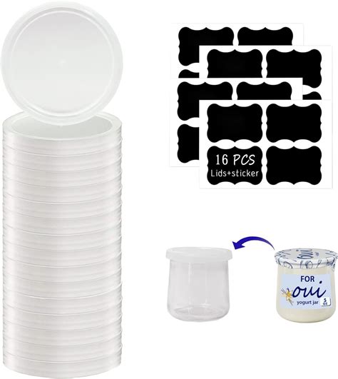 Oui Yogurt Jar Lids 16 Pack Oui Lids For Yoplait Yogurt