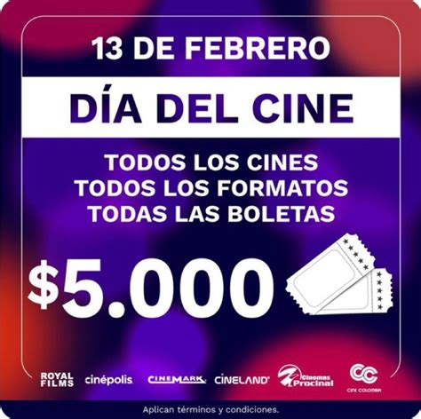 Promoción Del Día Del Cine En Colombia Boletas A 5 000 Pesos