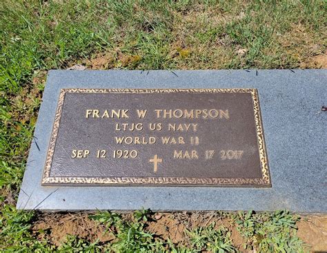 Frank W Thompson 1920 2017 Memorial Find A Grave