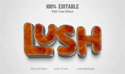 Effet De Texte D En Bois Luxuriant Fichier Psd Photoshop Premium