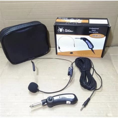 Jual Mic Leher Black Spider DCM 22 Neck Microphone Shopee Indonesia