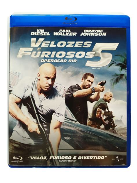 Blu Ray Velozes e Furiosos 5 Operação Rio Paul Walker Original Vin