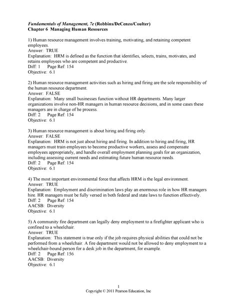 Tb Mgmt Test Bank For Chapters And For Principle