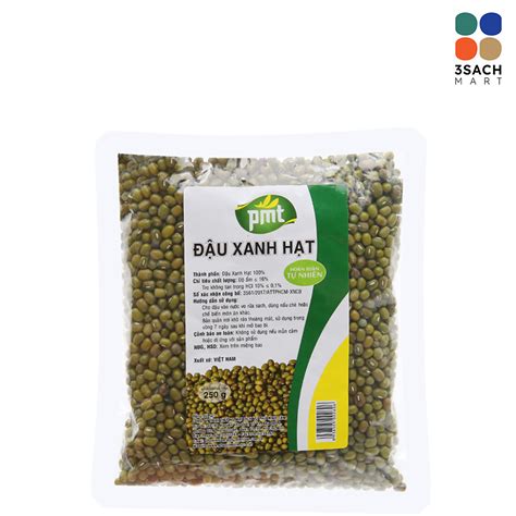 Đậu Xanh Hạt Pmt (Gói 250Gr) – 3Sach Mart