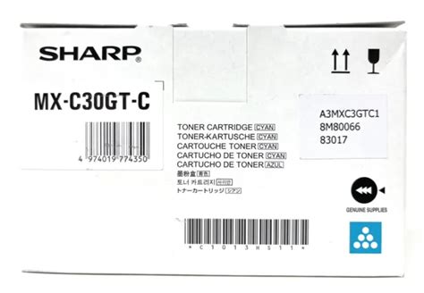 SHARP MX C30GTC TONER Original Cyan MX C250F MX C300P C300W MX C301W