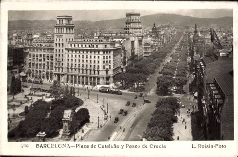 Ansichtskarte Postkarte Barcelona Katalonien Plaza De Akpool De