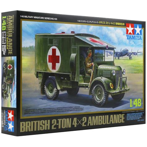 Tamiya British 2 Ton 4x2 Ambulance Military Model Kit Scale 1 48