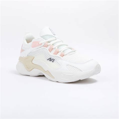 Zapatillas New Athletic Lifestyle Chunky73 Blanco Con Rosado Para Mujer