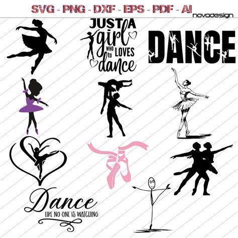 Ballerina Svg Bundle Dancer Svg Ballet Svg Cute Ballerina Svg