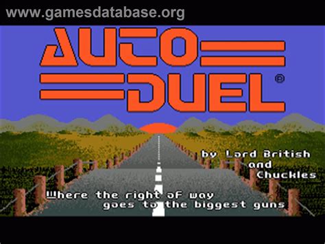 Auto Duel Commodore Amiga Artwork In Game