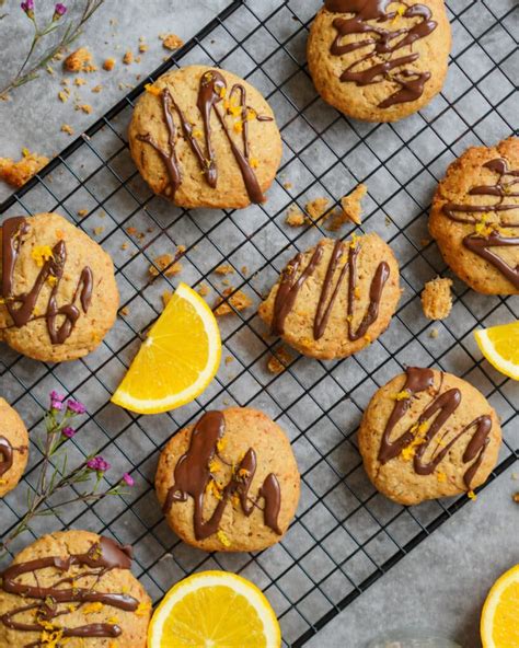 Orangen Pl Tzchen Mit Schokolade Vegan