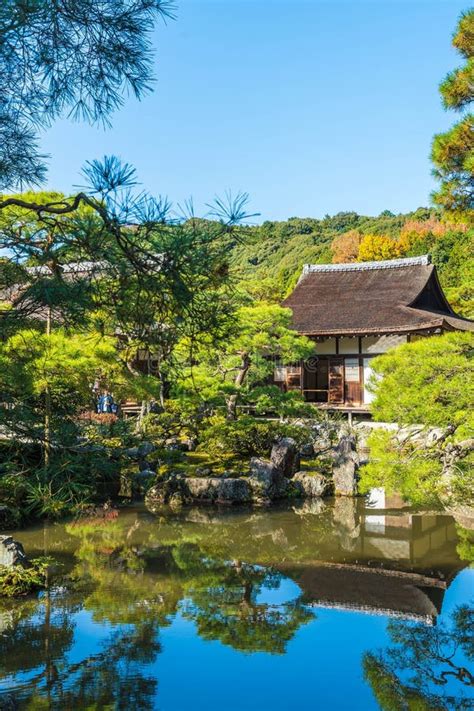 Beautiful Architecture at Silver Pavillion Ginkakuji Temple Editorial ...