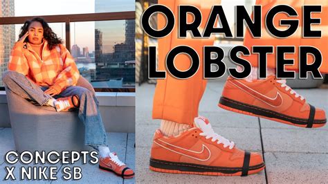 NIKE SB DUNK OF THE YEAR CONCEPTS ORANGE LOBSTER On Foot Review And